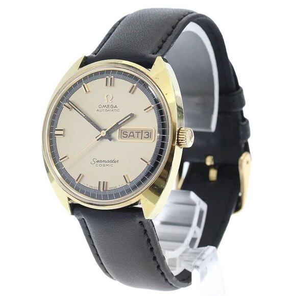 OMEGA Seamaster cosmic Day date gold Dial Automatic Men's Watch